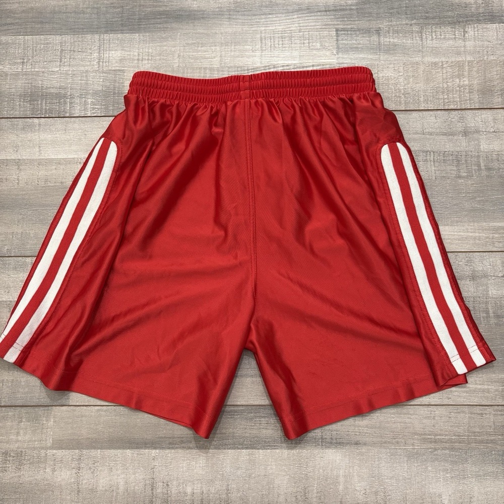 Vintage Diadora Soccer Shorts Mens Large Red Satin Shiny 90's Y2K Nylon Athletic - Picture 8 of 15